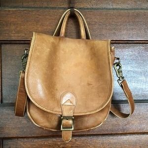 Convertible leather bag